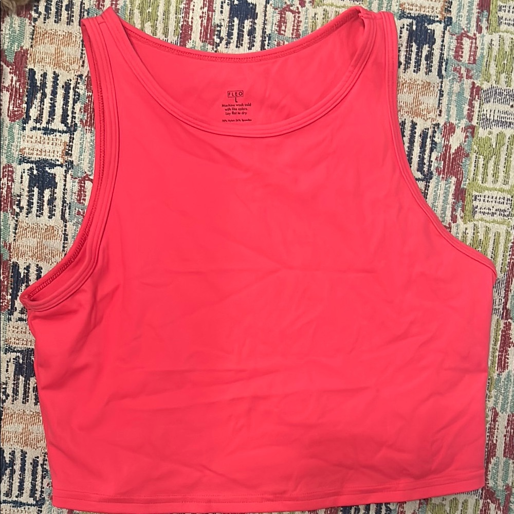 FLEO Tempo Crop - Teaberry